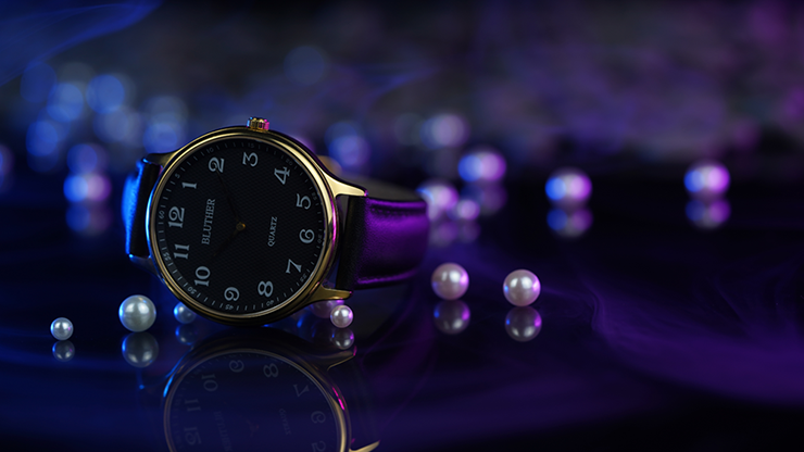 Infinity Watch V3 - Gold Case Black Dial / STD Version (Gimmick
