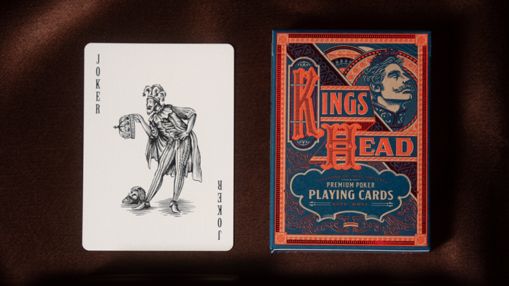 King's Head (Blue & Red) Playing Cards  by Joker and the Thief