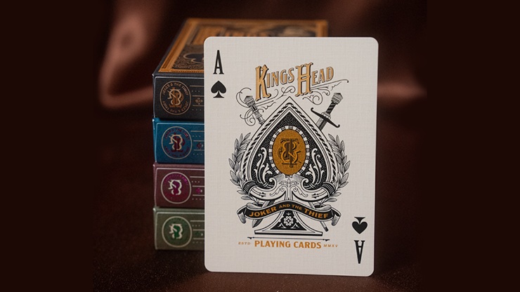 King's Head (Blue & Red) Playing Cards  by Joker and the Thief