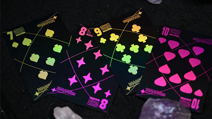 Moon (Black Holo) Playing Cards