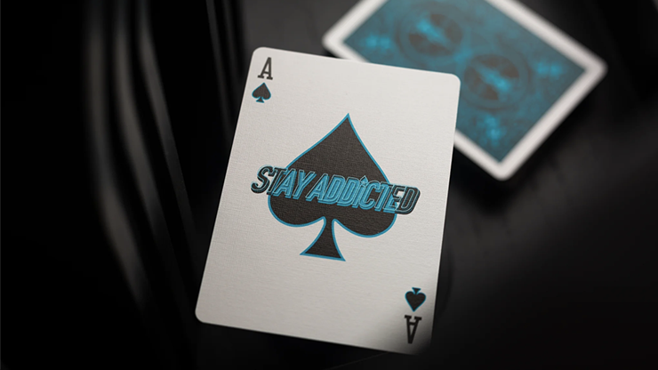 Bicycle Cool Blue Neon Rider Back Playing Cards