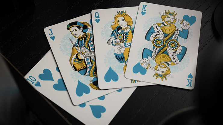 Bicycle Cool Blue Neon Rider Back Playing Cards