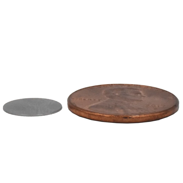 Disc Magnet - 10mm dia x 0.25mm - N50 - Nickel Plated (10 Pack)