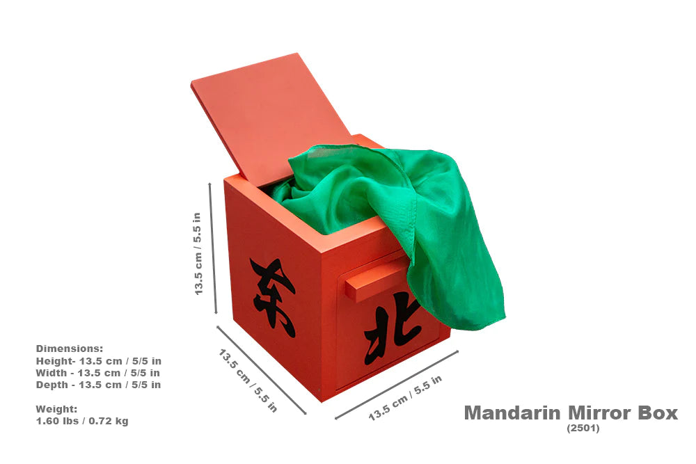 Mandarin Mirror Box - Red
