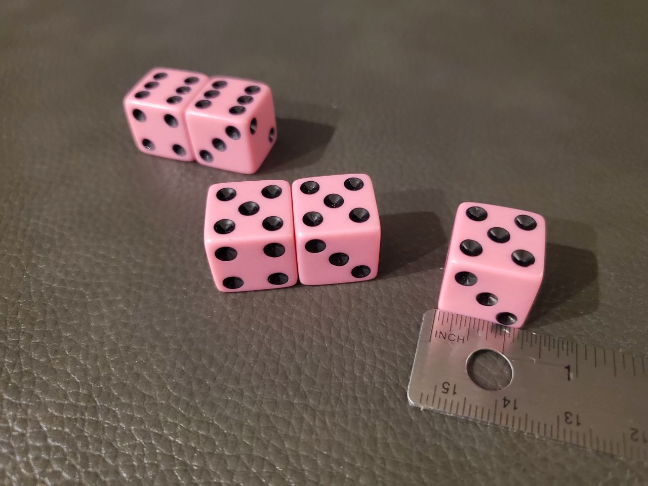 Loaded DECK or TREYBALL Drug Store Dice 16mm (Includes 3 weighted dice and 2 matching regular dice)