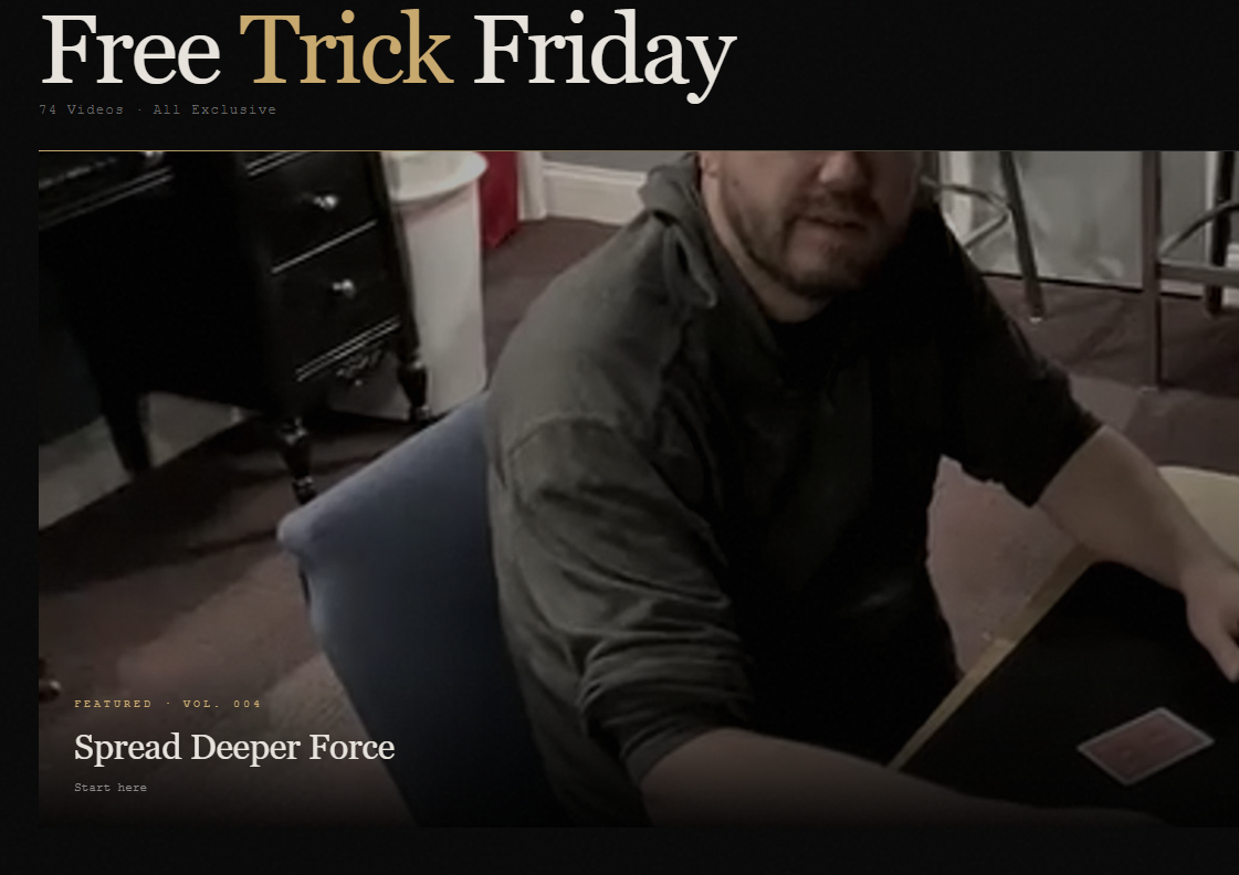 Free Trick Friday Videos