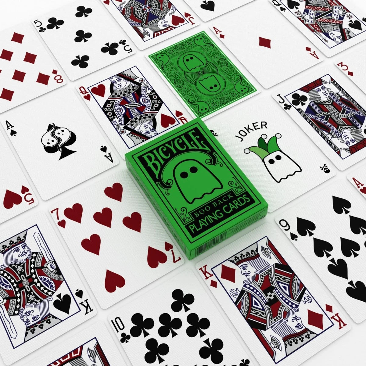 Bicycle Boo Back Playing Cards (Green)
