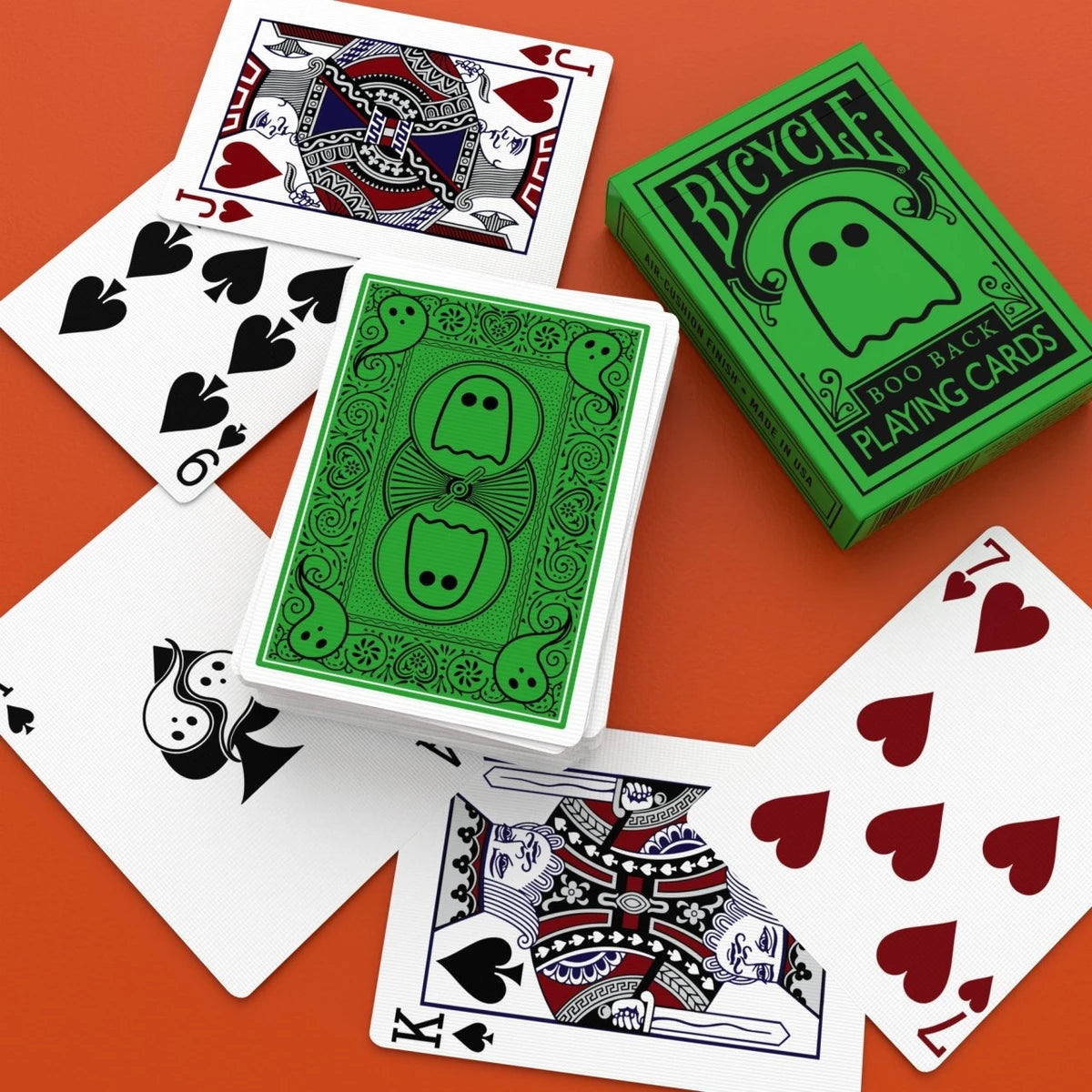 Bicycle Boo Back Playing Cards (Green)