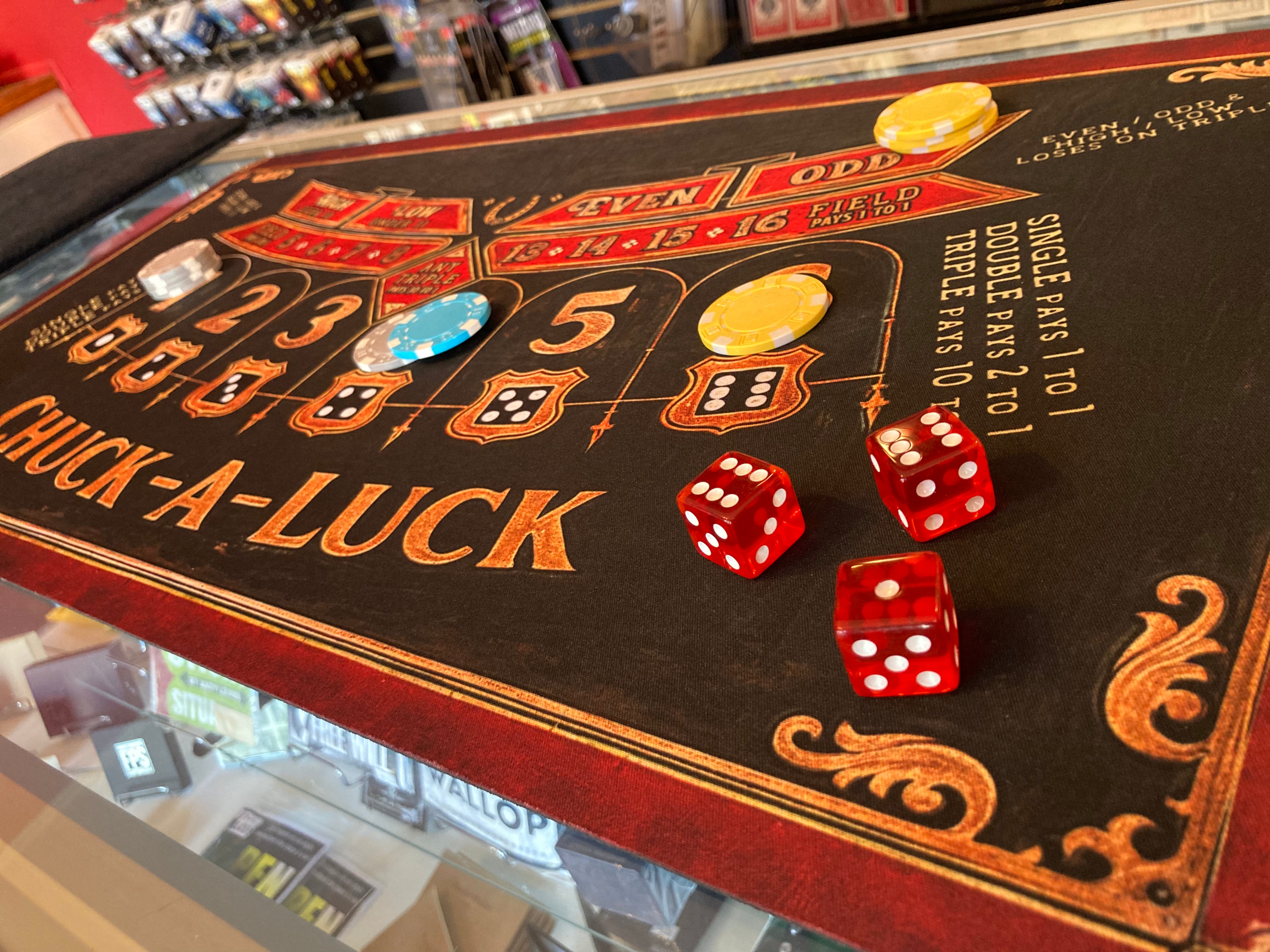 Chuck-A-Luck Layout 27”x14” Mat
