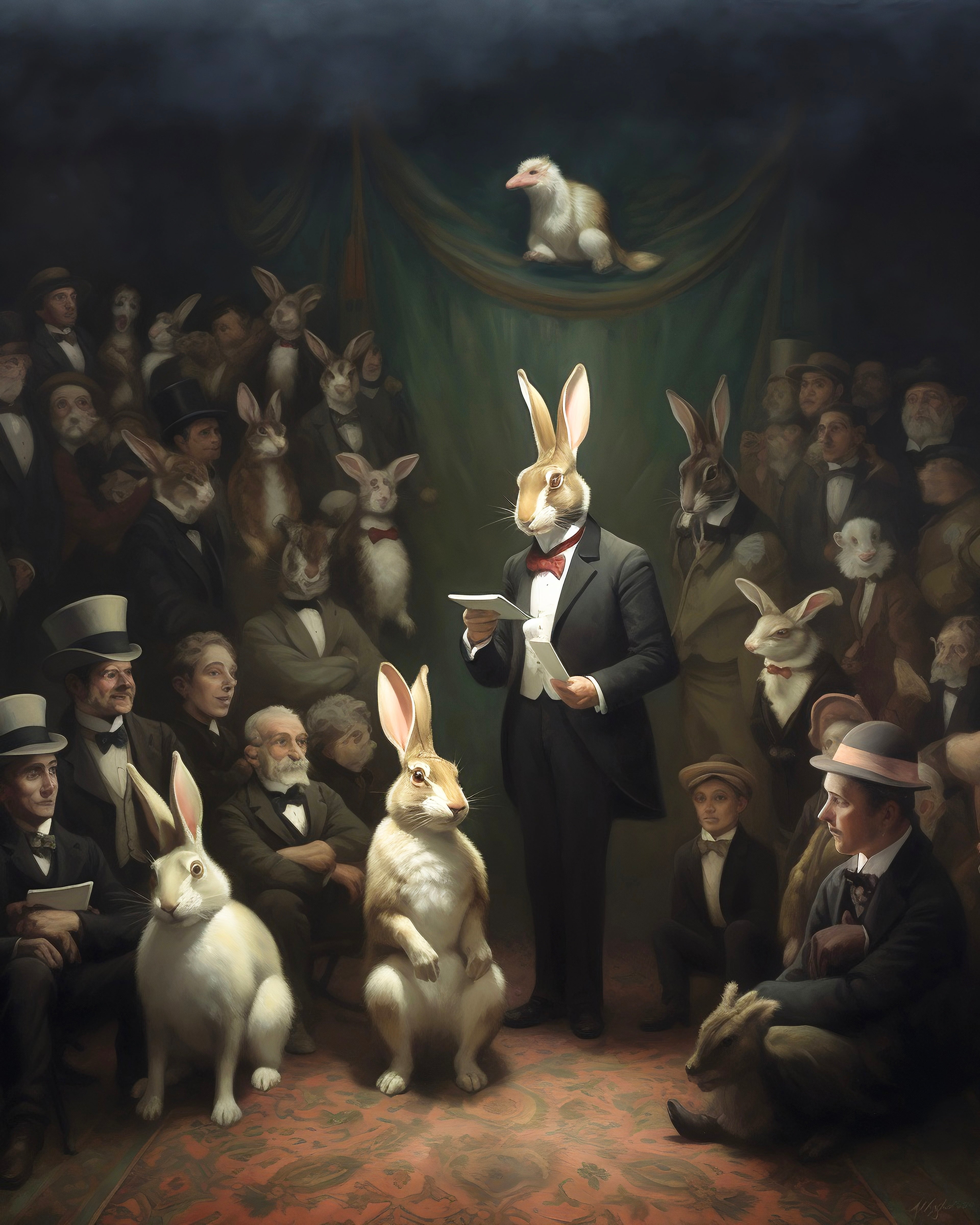 The Rabbit Magician Drink Tumbler