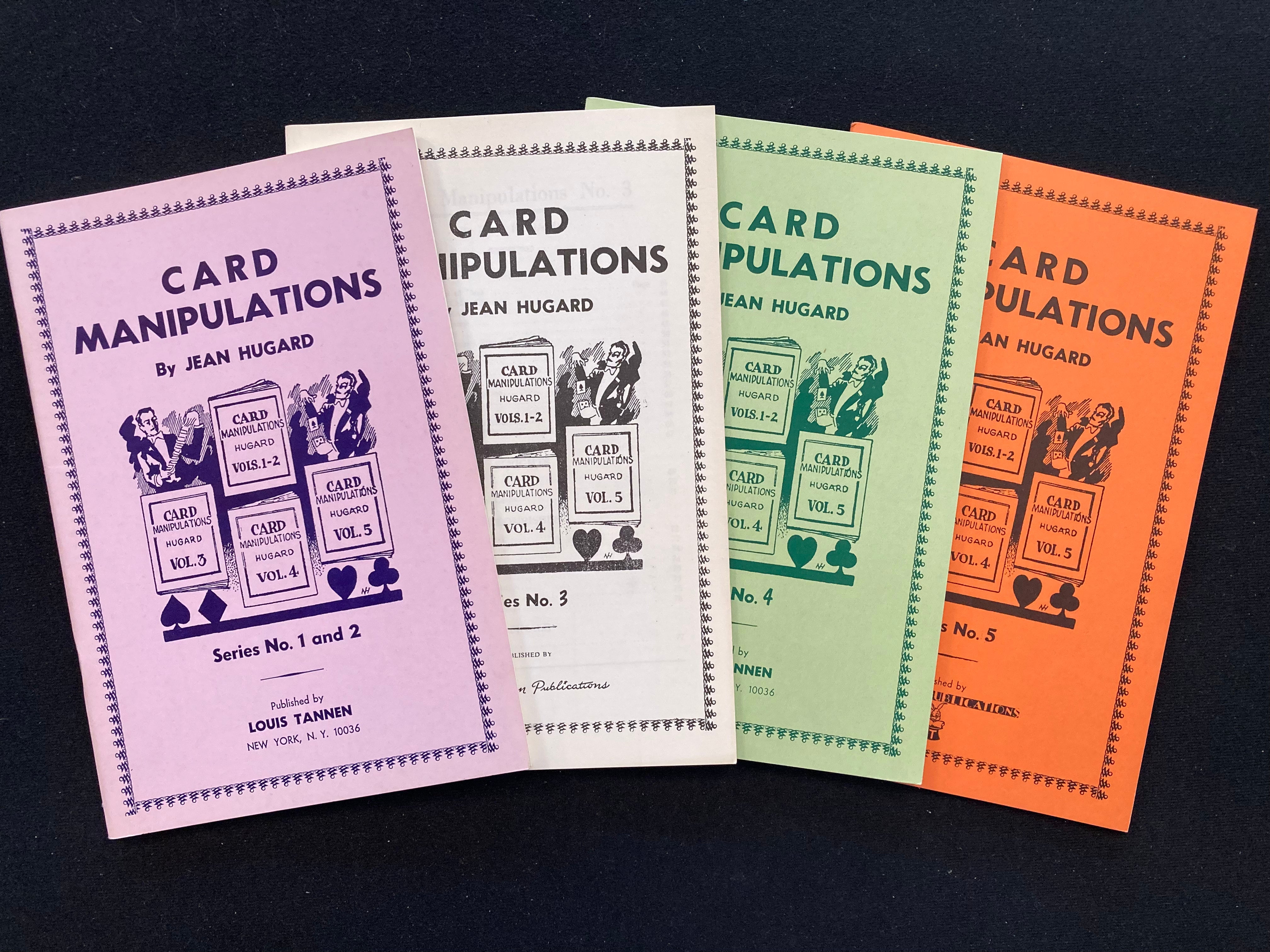 Card Manipulations by Jean Hugard Original Paperback Booklet Series 1-5