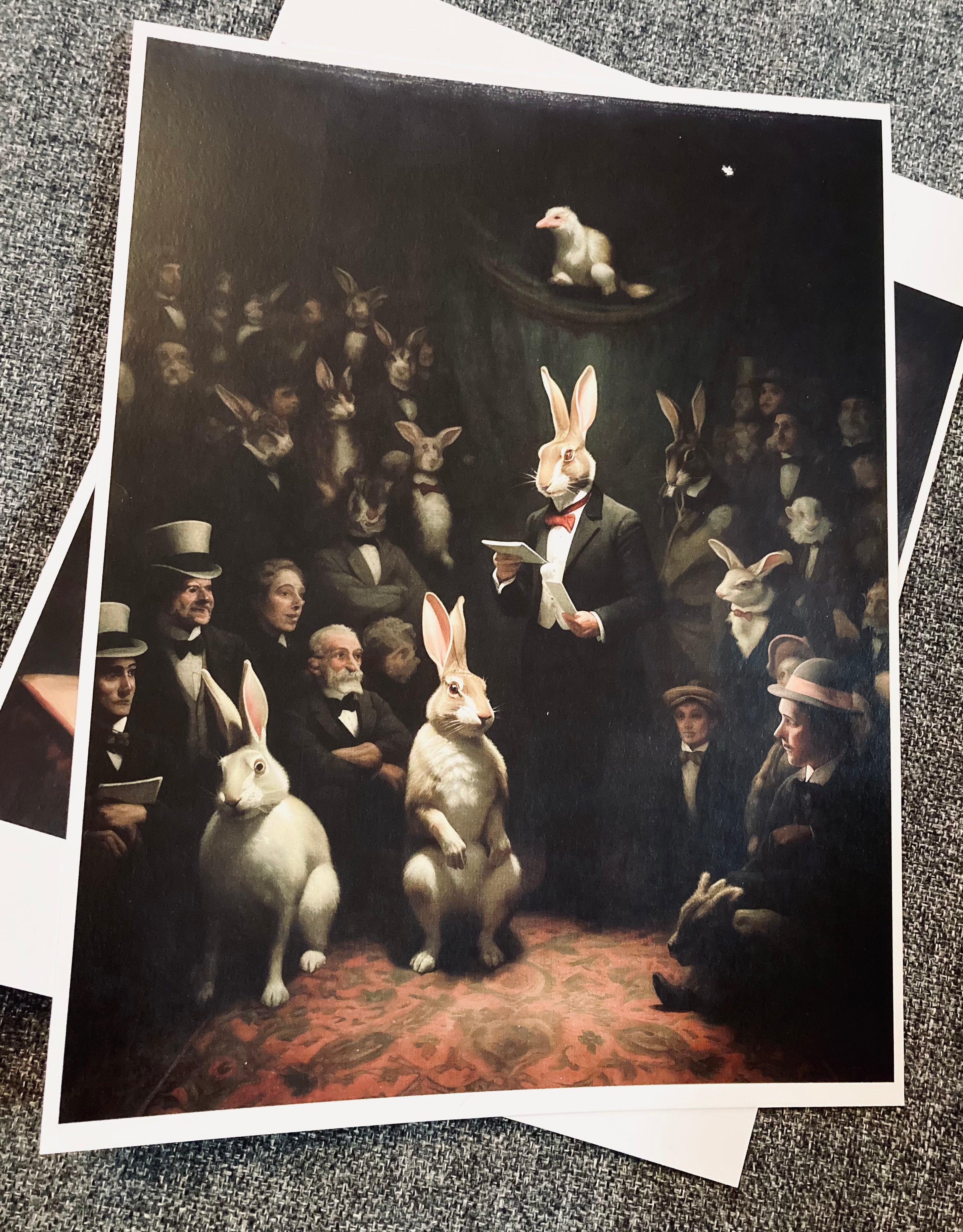 The Rabbit Magician Art Print