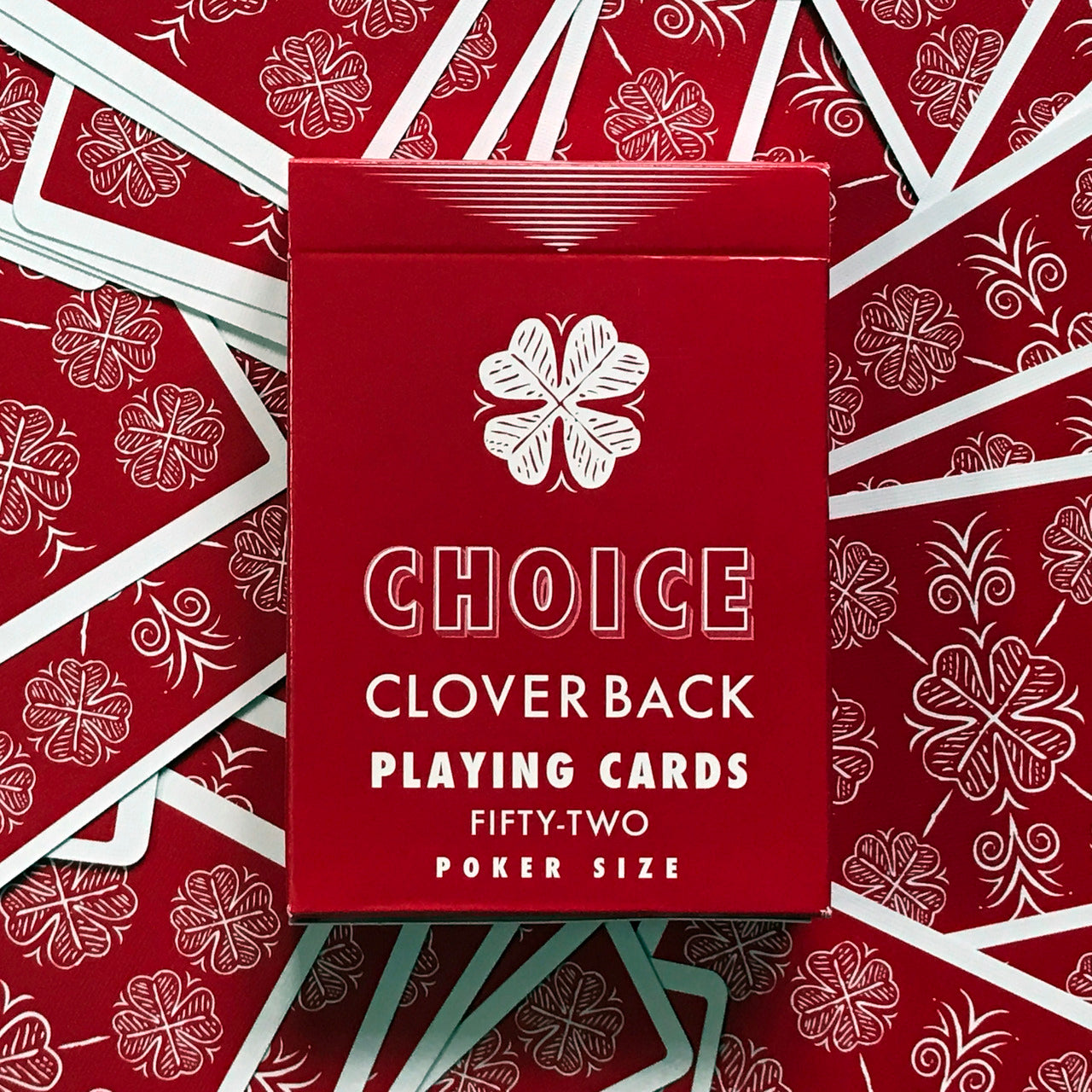 Choice Cloverback Playing Cards (Classic Red)