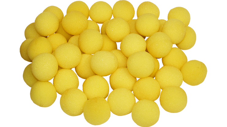 1.5 inch Super Soft Sponge Balls (Yellow) Bag of 50 from Magic By Gosh