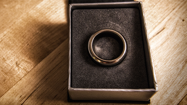 Kinetic PK Ring (Silver) Curved size 10 by Jim Trainer - Trick