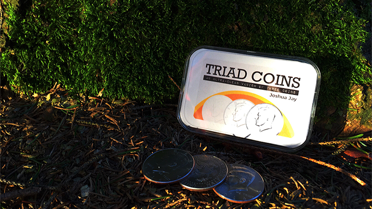 Triad Coins (US Gimmick and Online Video Instructions) by Joshua Jay and Vanishing Inc. - Trick