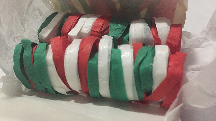 Carnival Streamer Christmas (Red, White and Green) by Ra Magic - Trick