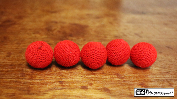 Crochet 5 Ball combo Set (1"/Red) by Mr. Magic