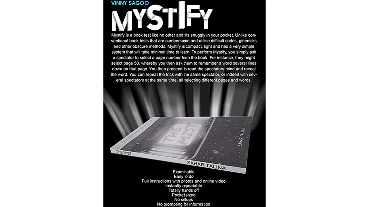 Mystify (Gimmicks and Online Instructions) by Vinny Sagoo - Trick