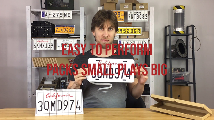 LICENSE PLATE PREDICTION - CALIFORNIA (Gimmicks and Online Instructions) by Martin Andersen - Trick