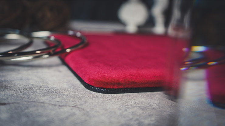 Suede Leather Mini Pad (Red) by TCC - Trick 8"x12"
