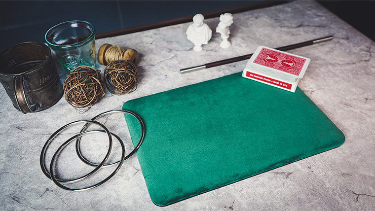 Suede Leather Mini Pad (Green) by TCC - Trick 8"x12"