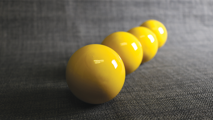 Wooden Billiard Balls (1.75" Yellow) by Classic Collections - Trick