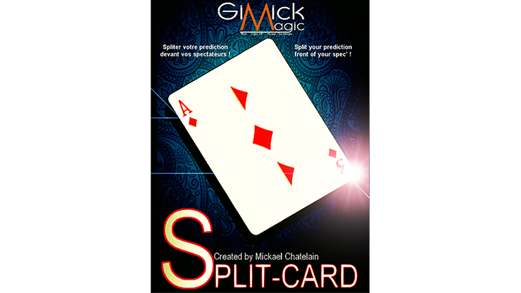 SPLIT-CARD (Blue) by Mickael Chatelain - Trick