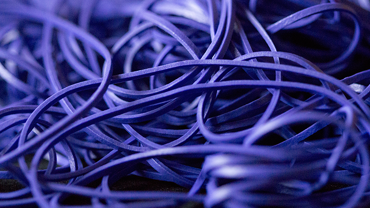 Joe Rindfleisch's SIZE 16 Rainbow Rubber Bands (Dan Harlan - Deep Purple ) by Joe Rindfleisch - Trick