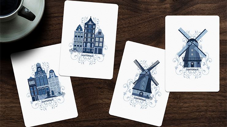 Tulip Playing Cards (Dark Blue) By Dutch Card House Company
