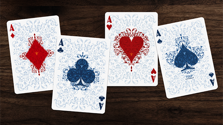 Tulip Playing Cards (Dark Blue) By Dutch Card House Company