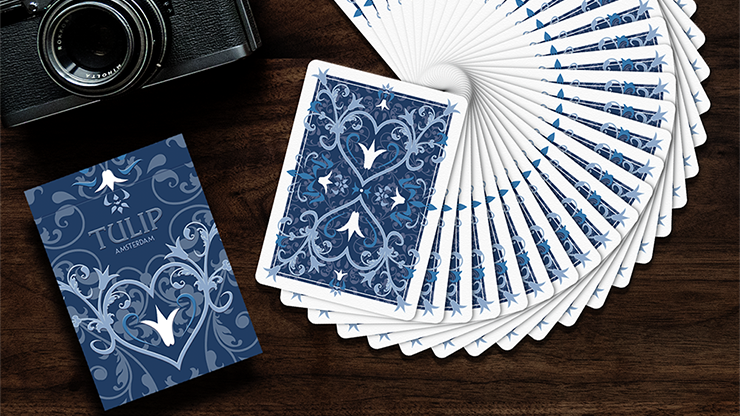 Tulip Playing Cards (Dark Blue) By Dutch Card House Company