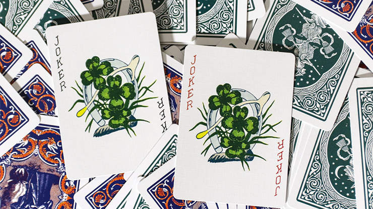 Limited Edition Ye Witches' Silver Gilded Fortune Cards (2 Way Back)(TEAL BOX)