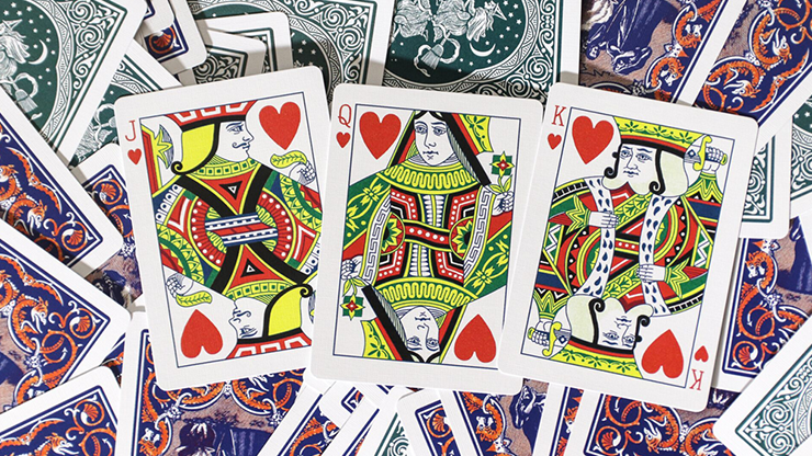 Limited Edition Ye Witches' Silver Gilded Fortune Cards (2 Way Back)(TEAL BOX)