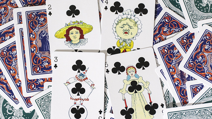 Limited Edition Ye Witches' Silver Gilded Fortune Cards (2 Way Back)(TEAL BOX)