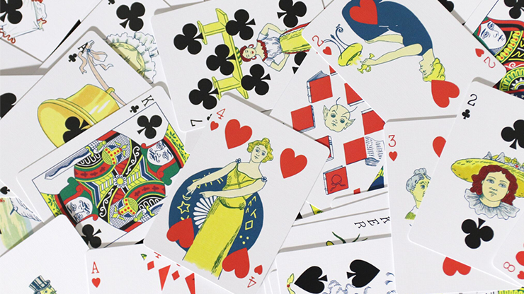 Limited Edition Ye Witches' Silver Gilded Fortune Cards (2 Way Back)(TEAL BOX)