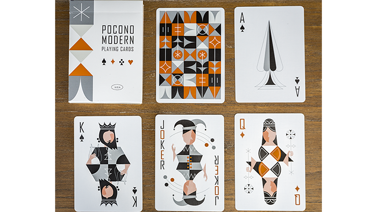 Retro Deck Playing Cards (Gray and White)