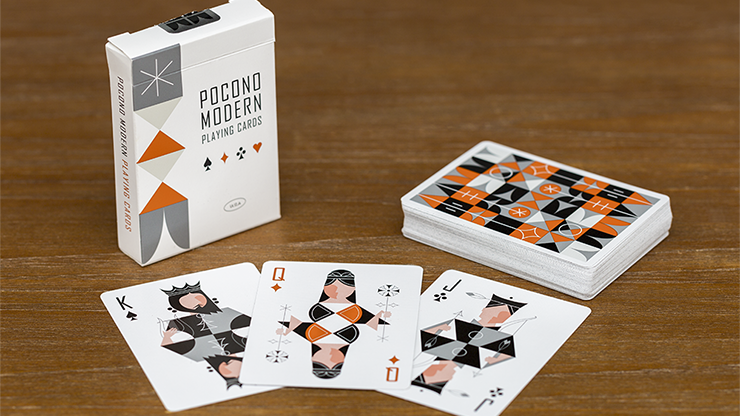 Retro Deck Playing Cards (Gray and White)