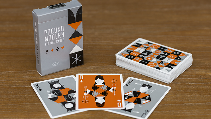 Retro Deck Playing Cards (Gray and White)