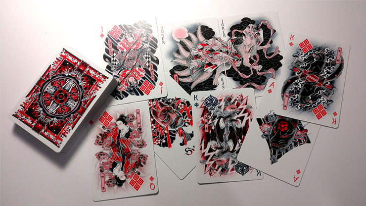Sumi Kitsune Tale Teller (Craft Letterpressed Tuck) Playing Cards by Card Experiment