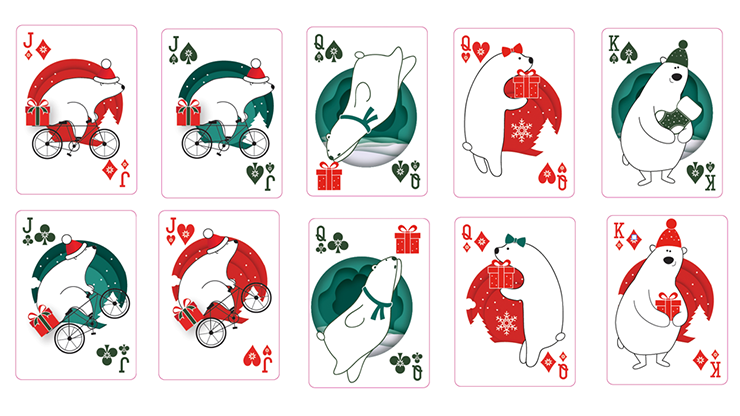 Christmas Playing Cards (Red) by TCC