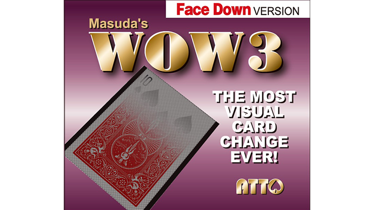 WOW 3 Face-DOWN (Gimmick and Online Instructions) by Katsuya Masuda - Trick