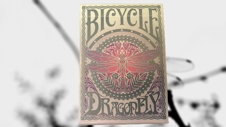 Gilded Bicycle Dragonfly (Teal) Playing Cards