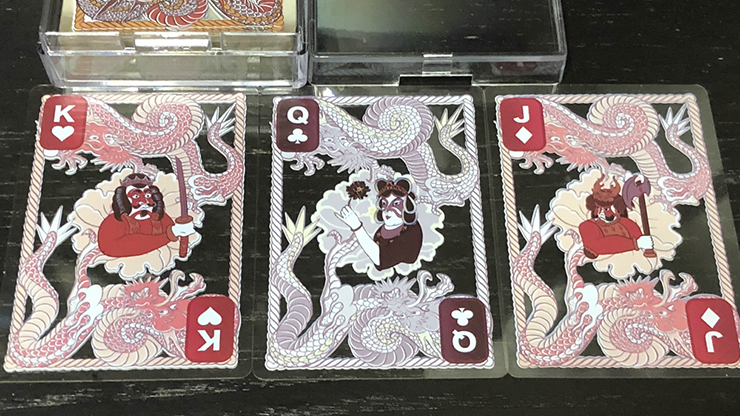 Dragon Transparent Playing Cards (Classic Silver)