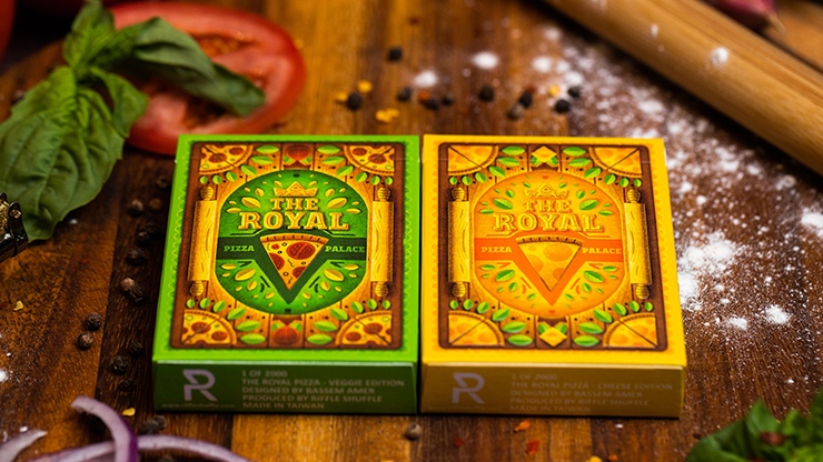 The Royal Pizza Palace Playing Cards Set by Riffle Shuffle