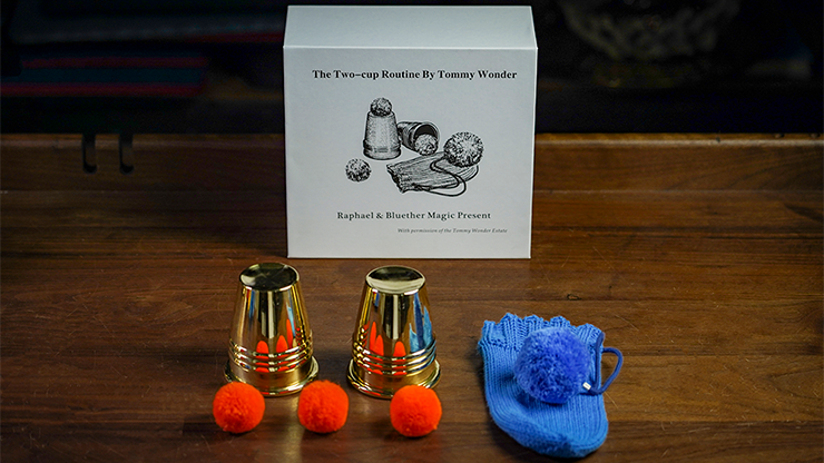 Tommy Wonder Cups & Balls Set (Brass) by Raphael and Bluether Magic- Trick