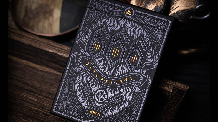 666 Dark Reserves (Bronze Foil) Playing Cards by Riffle Shuffle