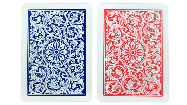 Copag 1546 Plastic Playing Cards Poker Size Regular Index Red and Blue Double-Deck Set