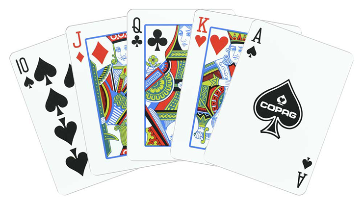 Copag 1546 Plastic Playing Cards Poker Size Regular Index Red and Blue Double-Deck Set