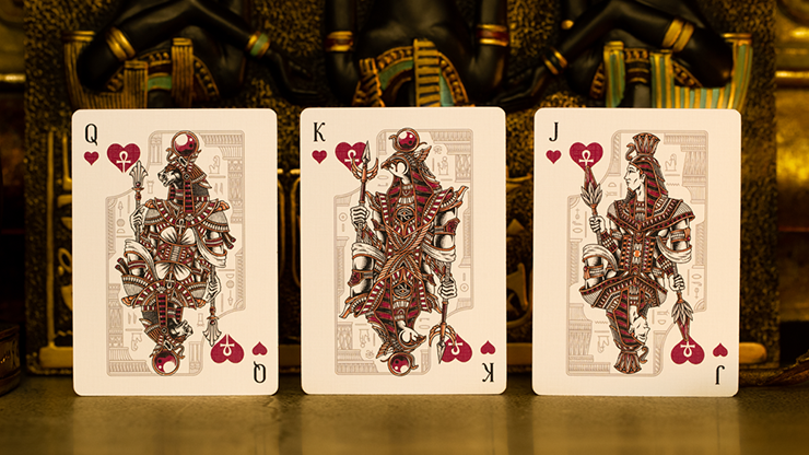 Gods of Egypt (Red) Playing Cards by Divine Playing Cards